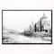 Designart - Zurich in Afternoon Sunlight - Cityscape Canvas Art Print in Black Frame